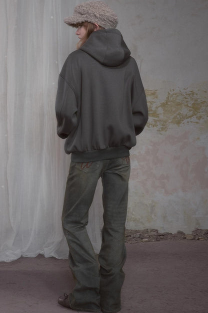 Sweet Lazy Plaid Sweatshirt Jacket