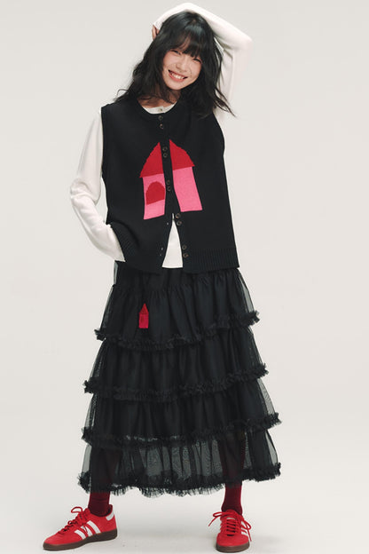 Red House Jacquard Wool Vest