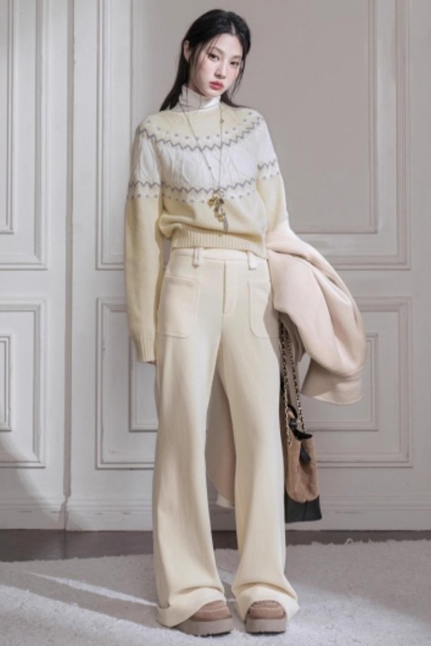 Snow Melt Corduroy Flared Pants