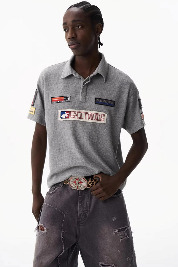 Exitmode Badge Short-Sleeve Polo Top