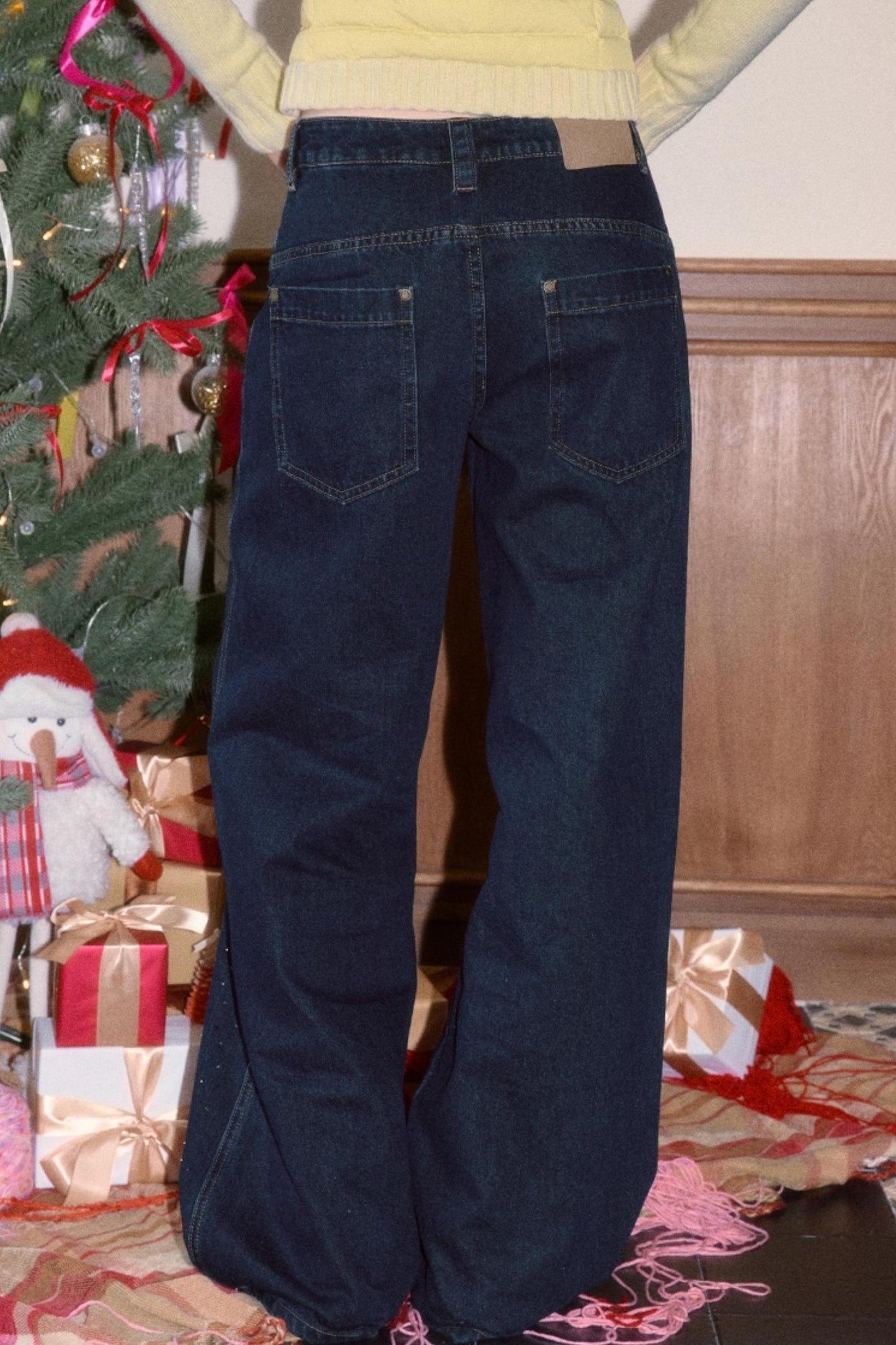 Vintage Embroidered Denim Pants