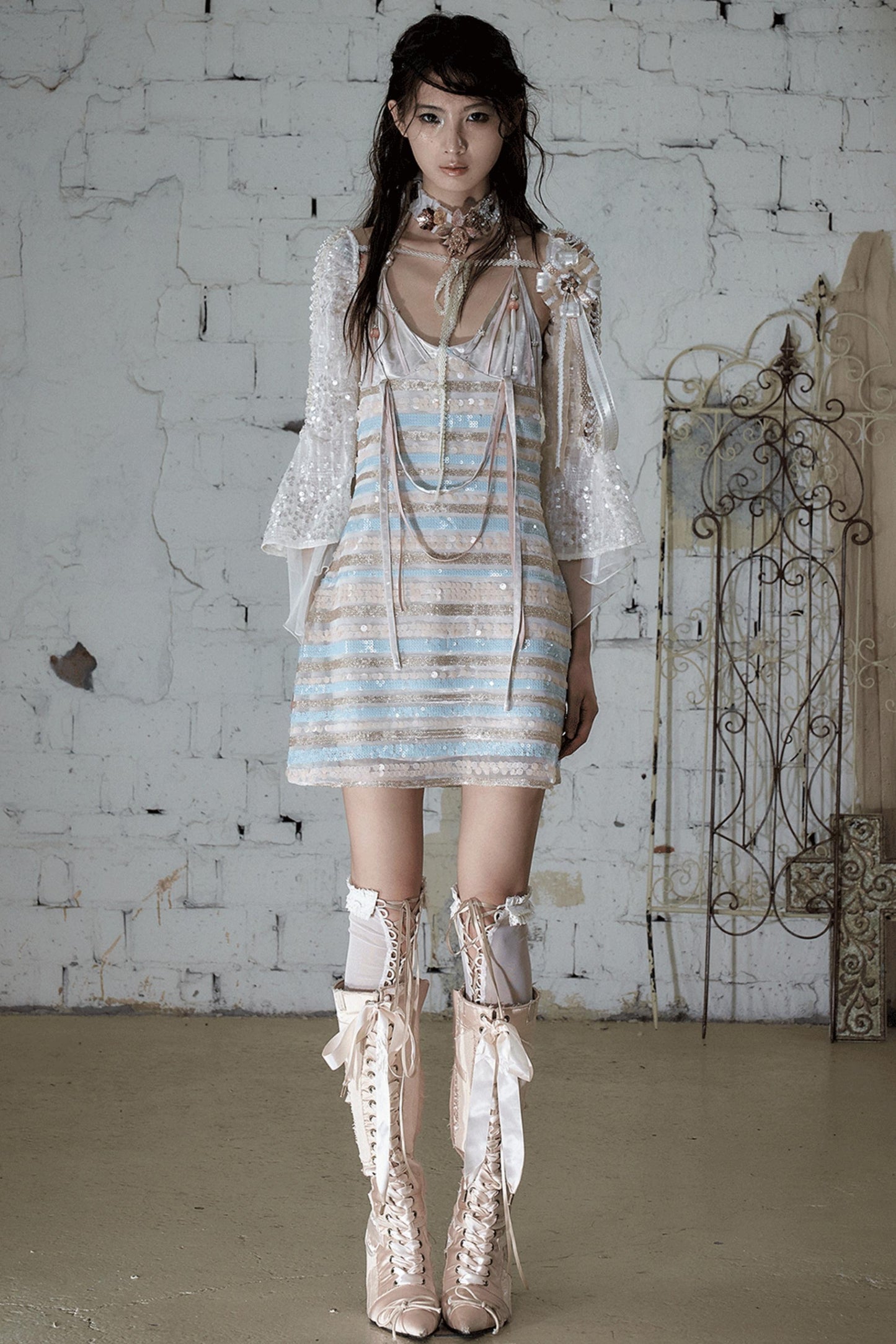Baroque Pearl Chiffon Cover-Up
