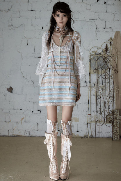 Baroque Pearl Chiffon Cover-Up