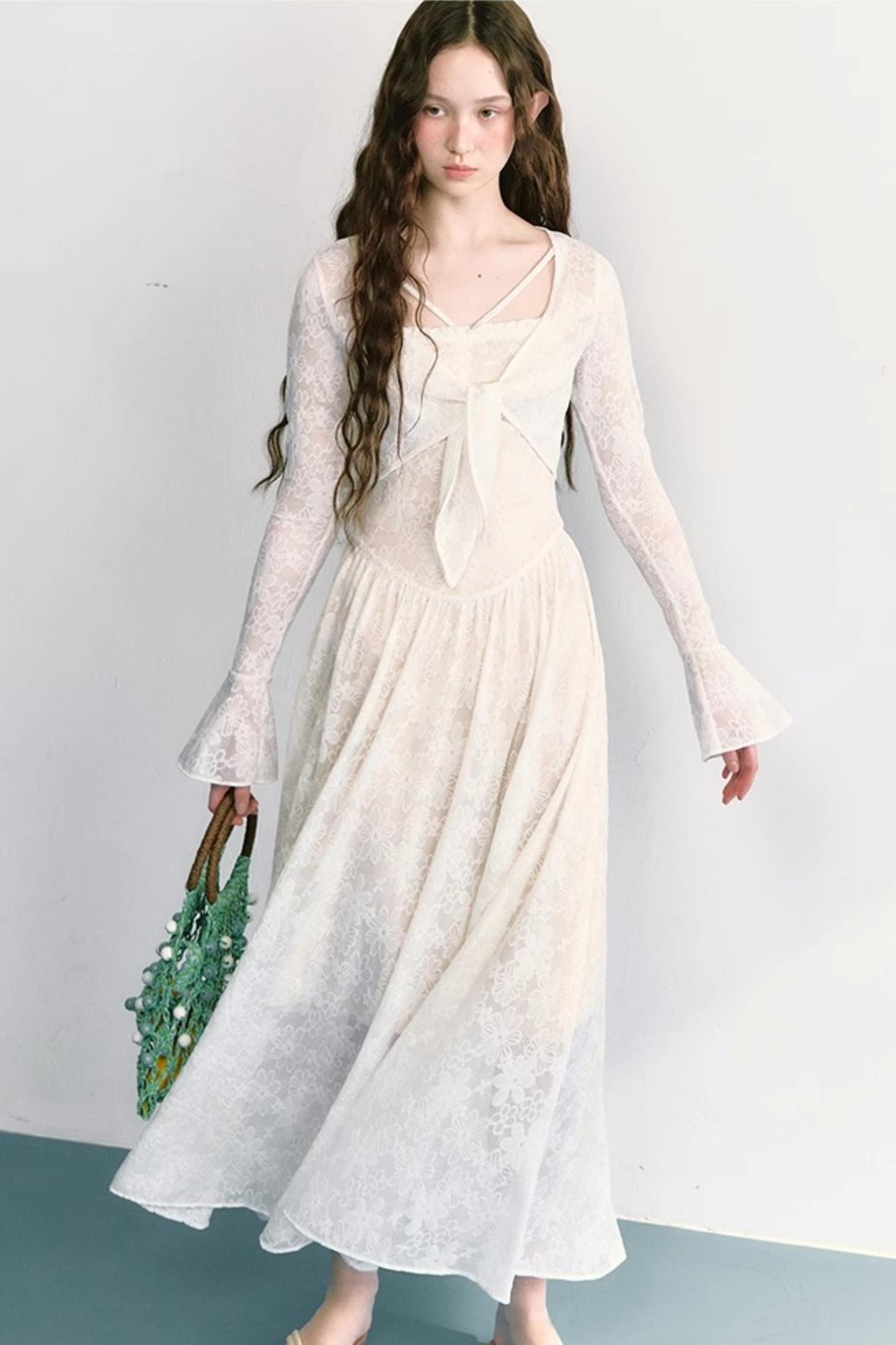 Lace Jacquard Dress Set-Up