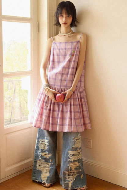 Ripped Wide-Leg Jeans