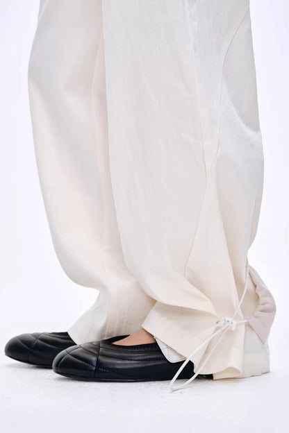 Lyocell Color-Block Pants