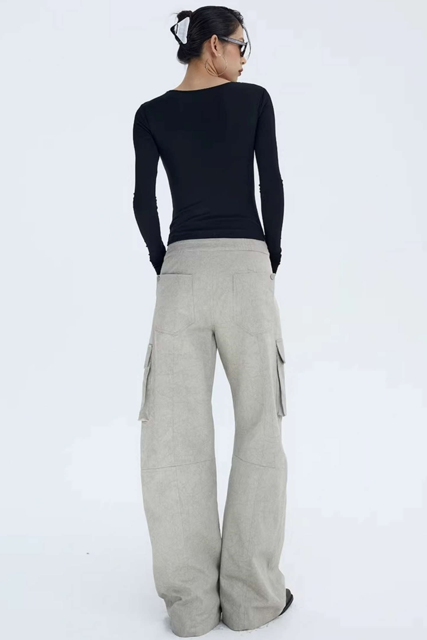Vintage Glacier Gray Workwear Pants