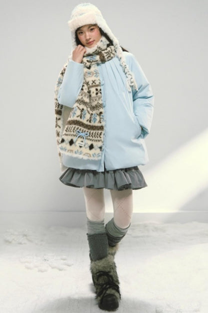 Fair Isle Plush Shawl