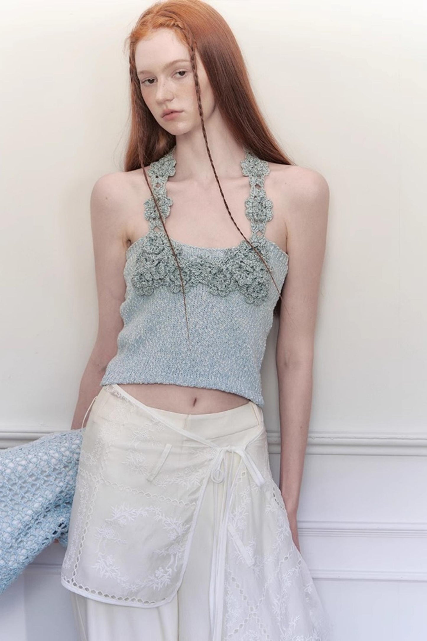 Summer Halter Knit Top