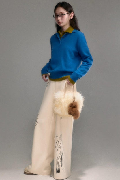 Niche Wool Polo Sweater