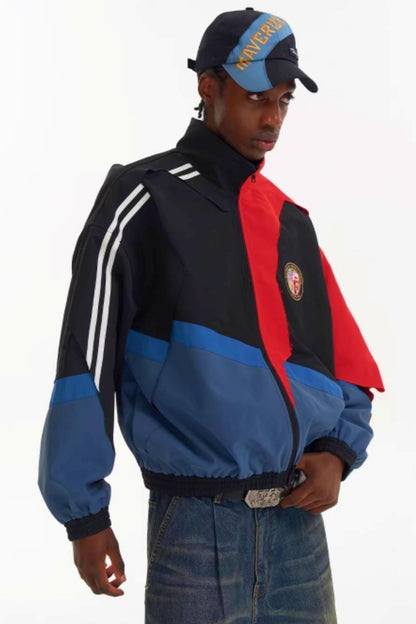 Jacke mit Patchwork-Fransenkanten