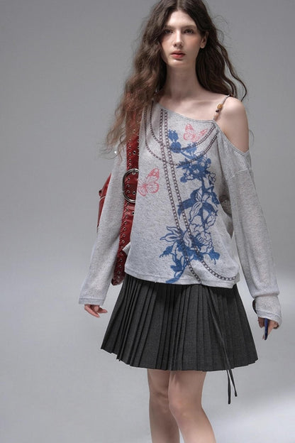 Distressed Long T-Shirt