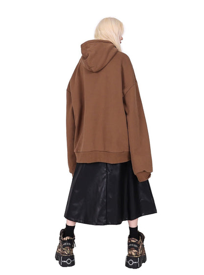 Hooded loose street hip hop coat