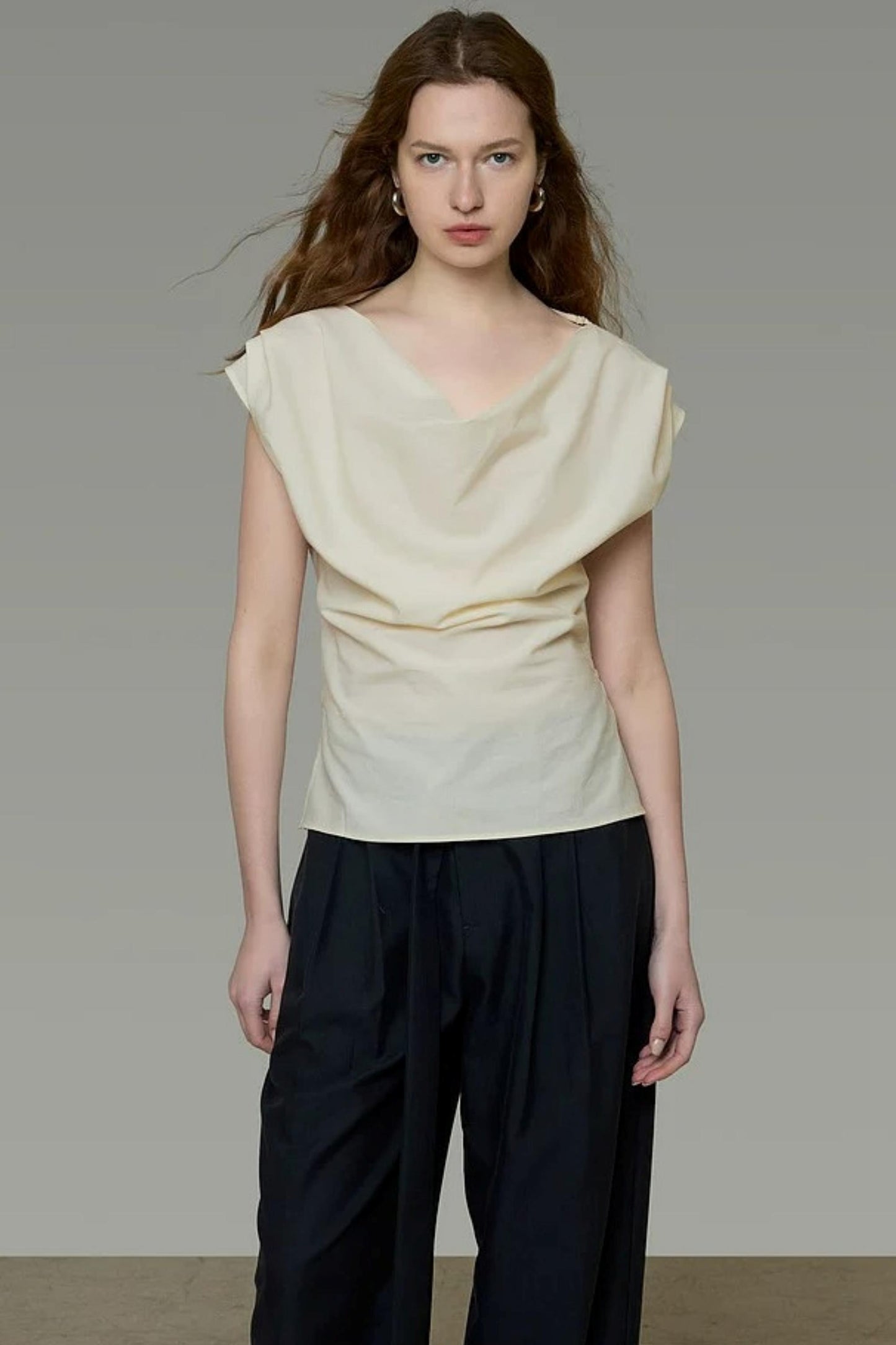 Flowing Collar Blouse