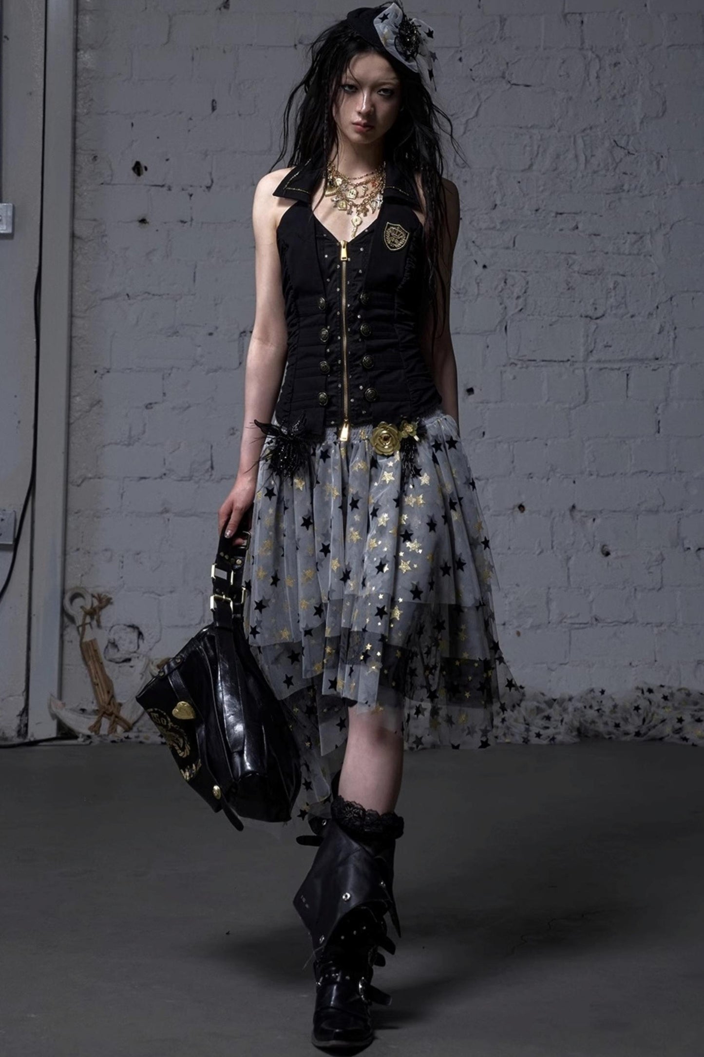 Dreamy Mesh Bustier Gown Dress