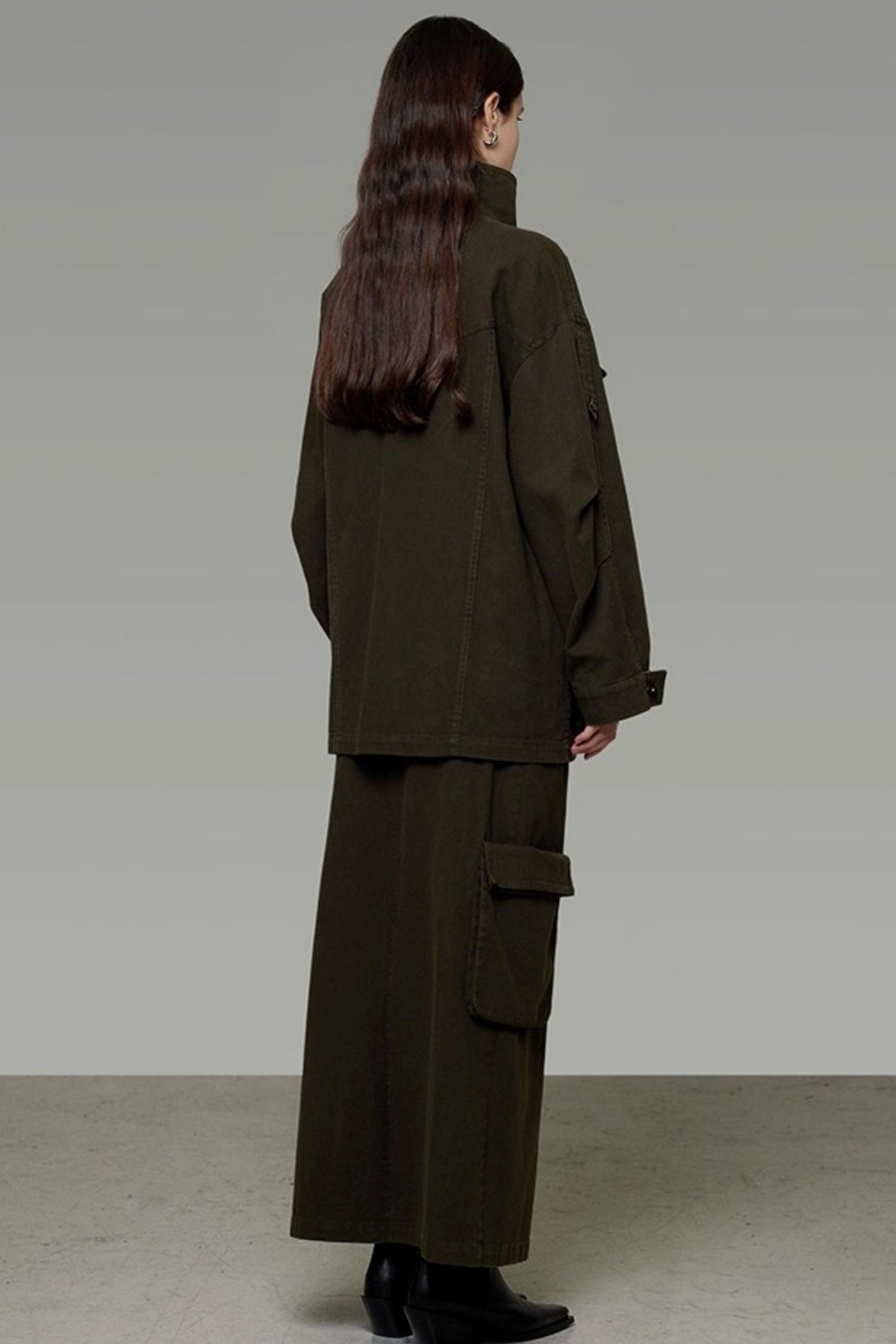 Vintage Cargo Silhouette Coat Set- Up