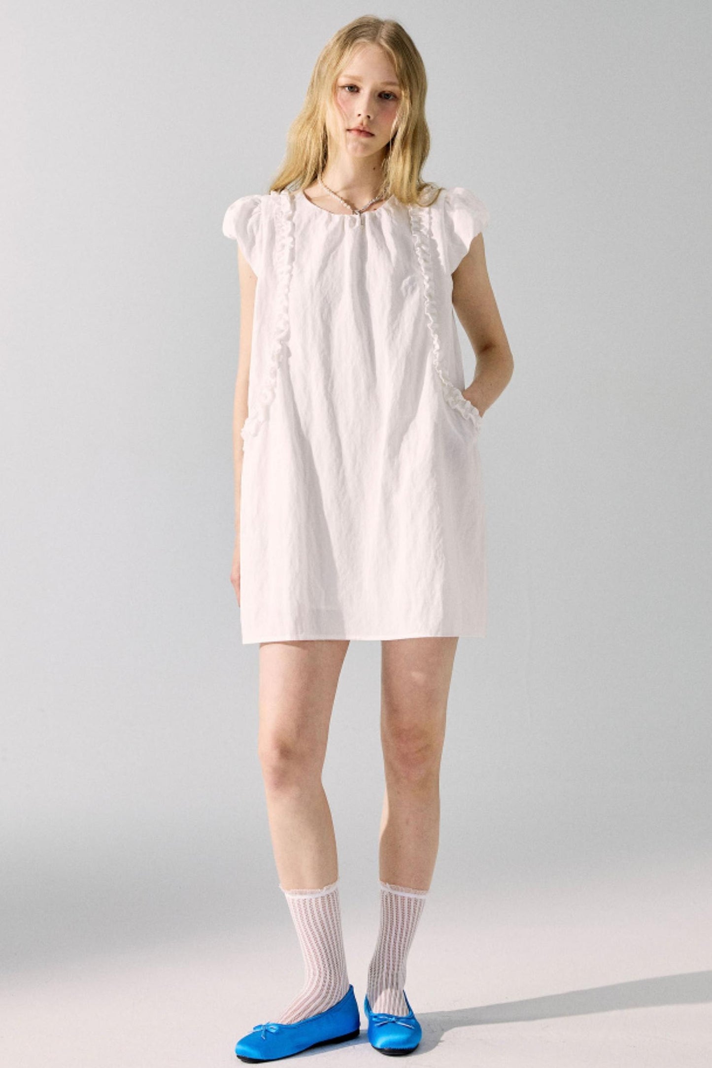 Cloud Blossom Sleeve Dress
