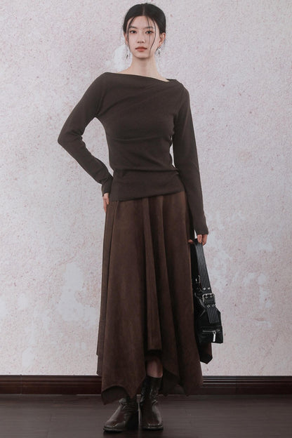 Chestnut Brown Skirt
