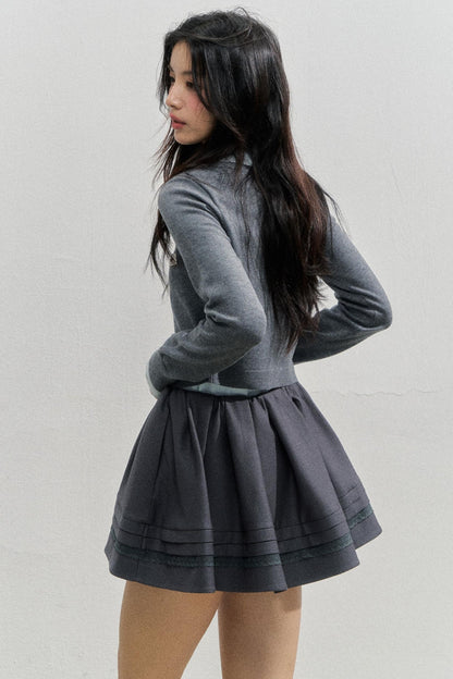 가을 플리츠 A라인 스커트