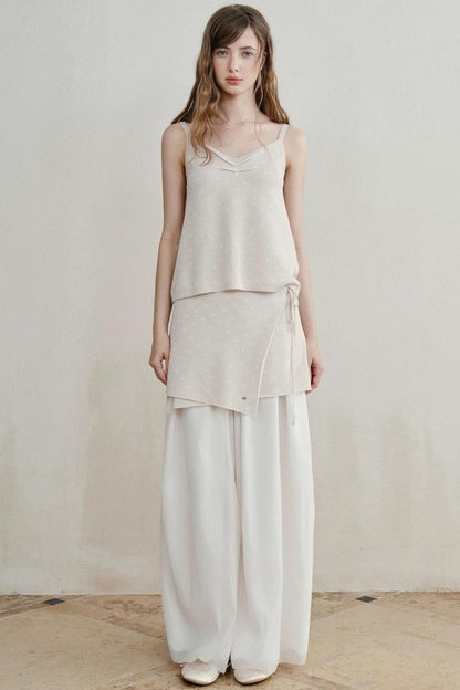Lily of the Valley Embroidered Camisole Set-Up