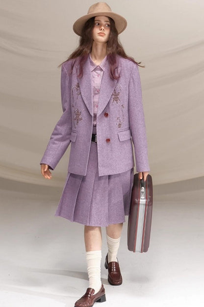 Bella Island Checkered Cotton Pocket Shirt