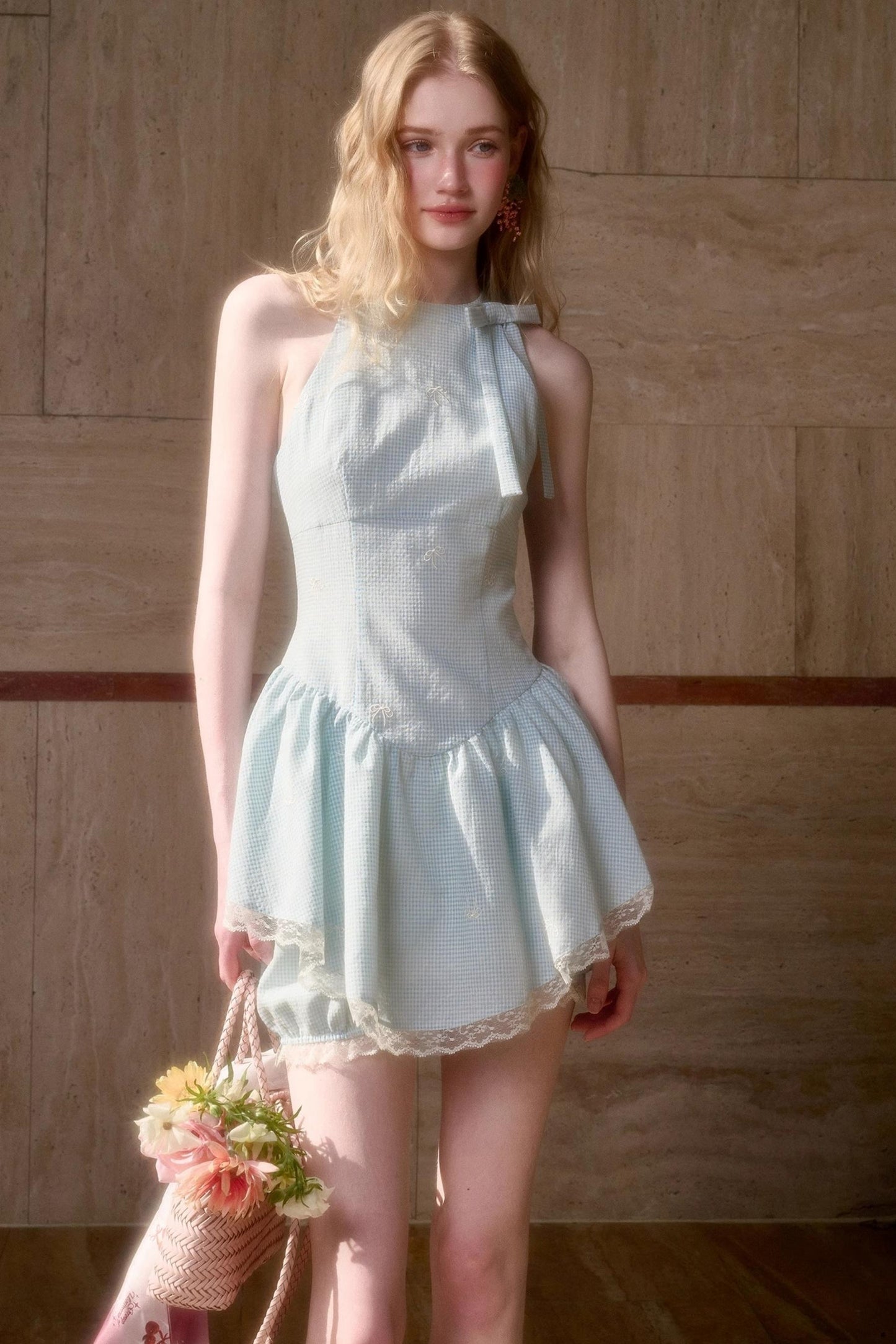 Sea Salt Blue Dress Set