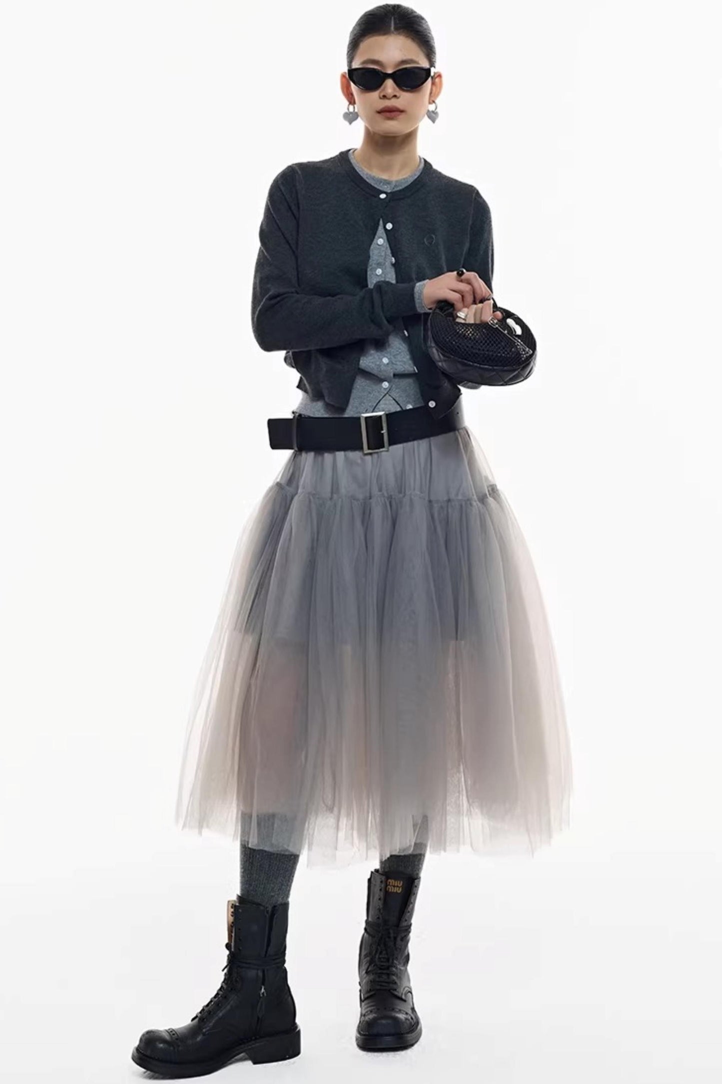 Holiday Edition Smoky Gray Tulle Skirt