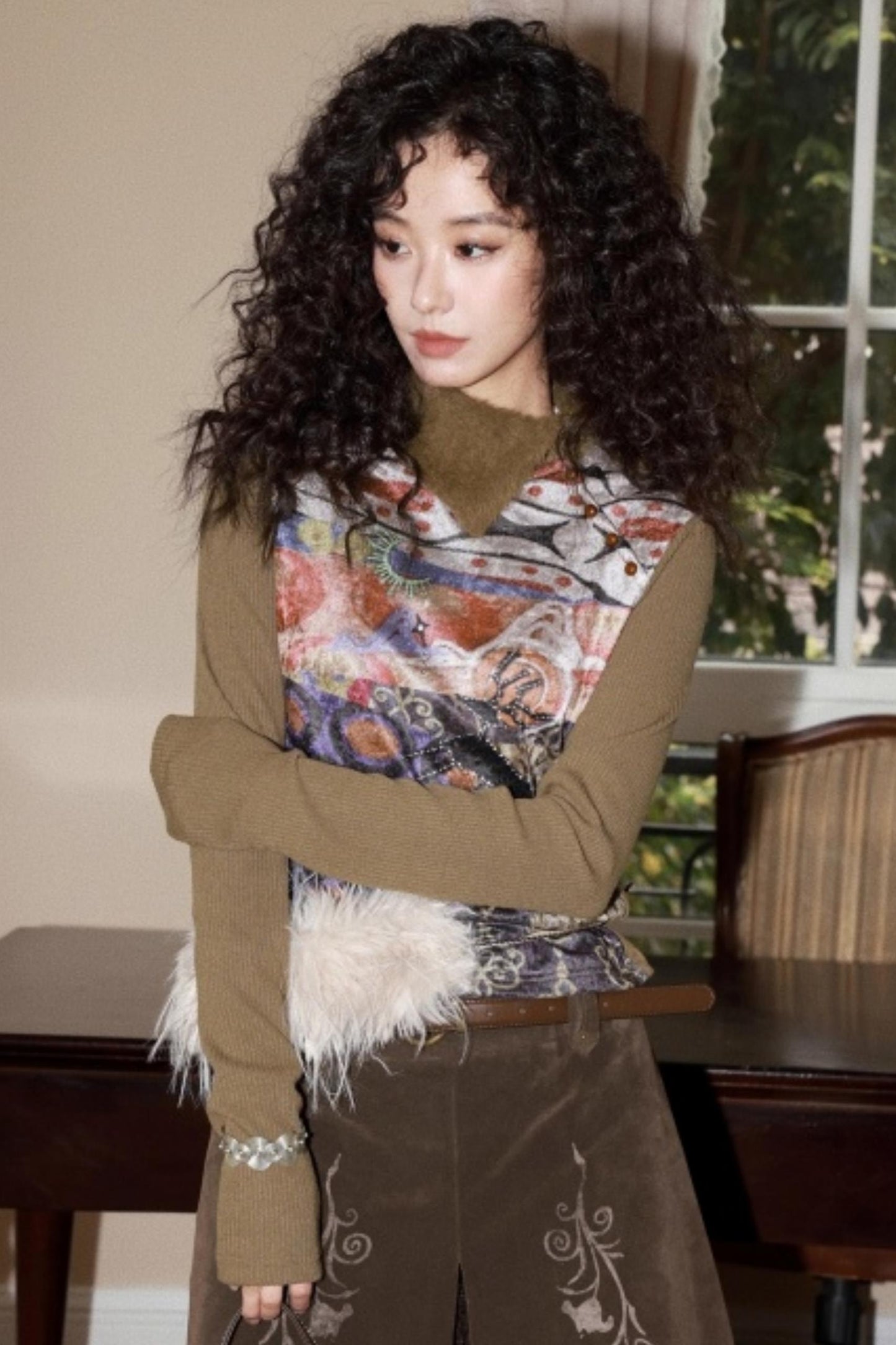Elk Quest Cashmere Knit Top