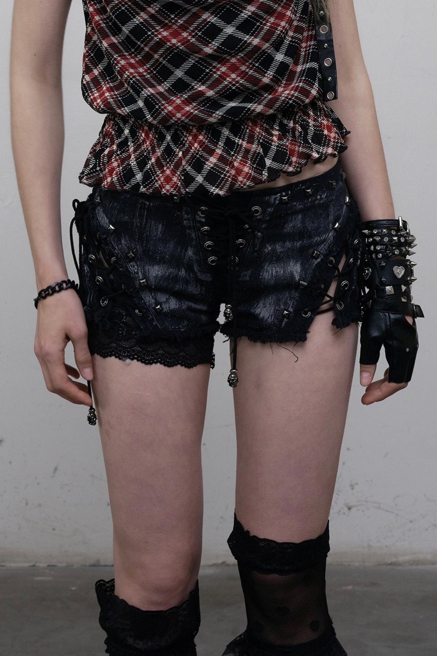 Raw Tie-Up Shorts