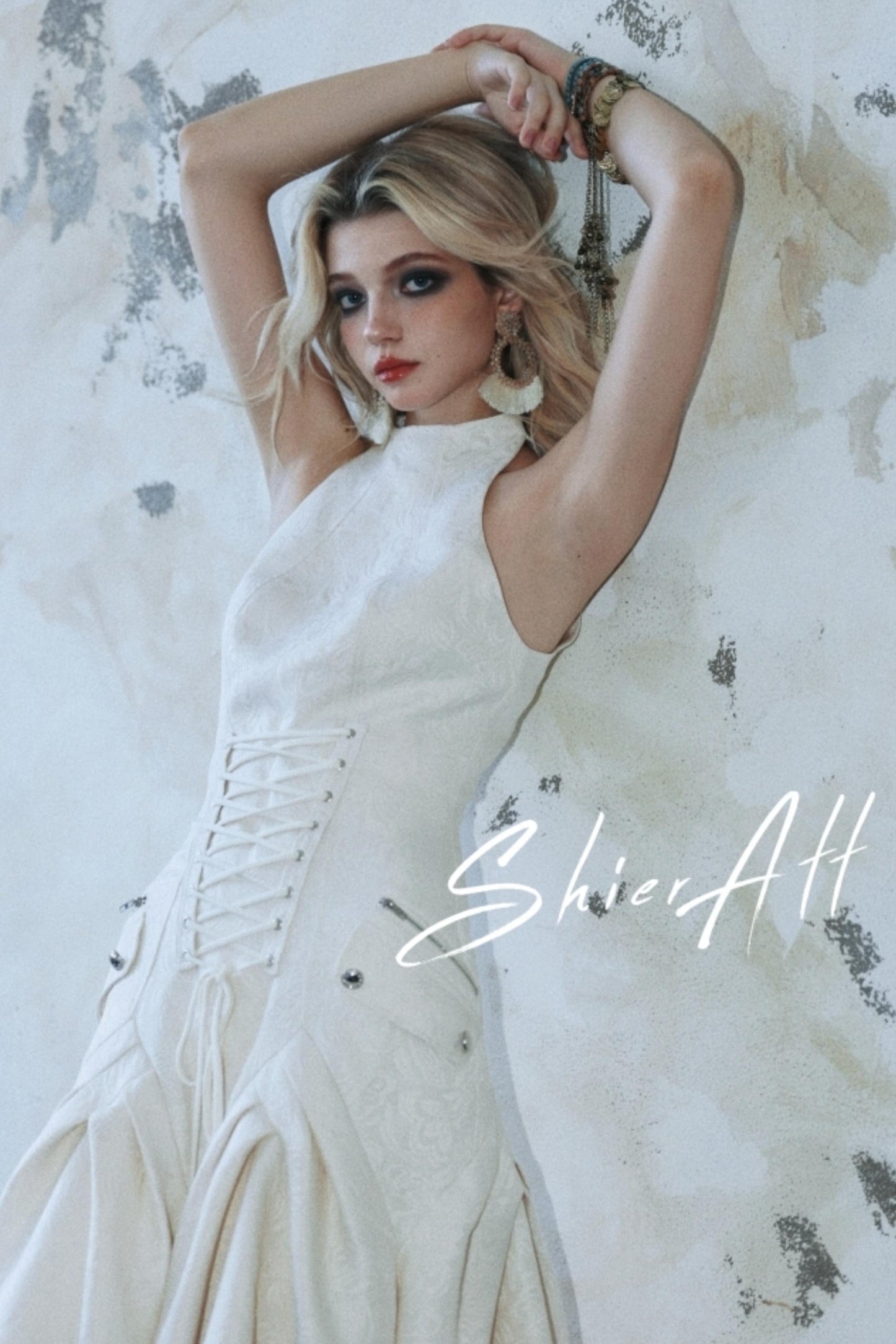 Stand-Up Collar Dress