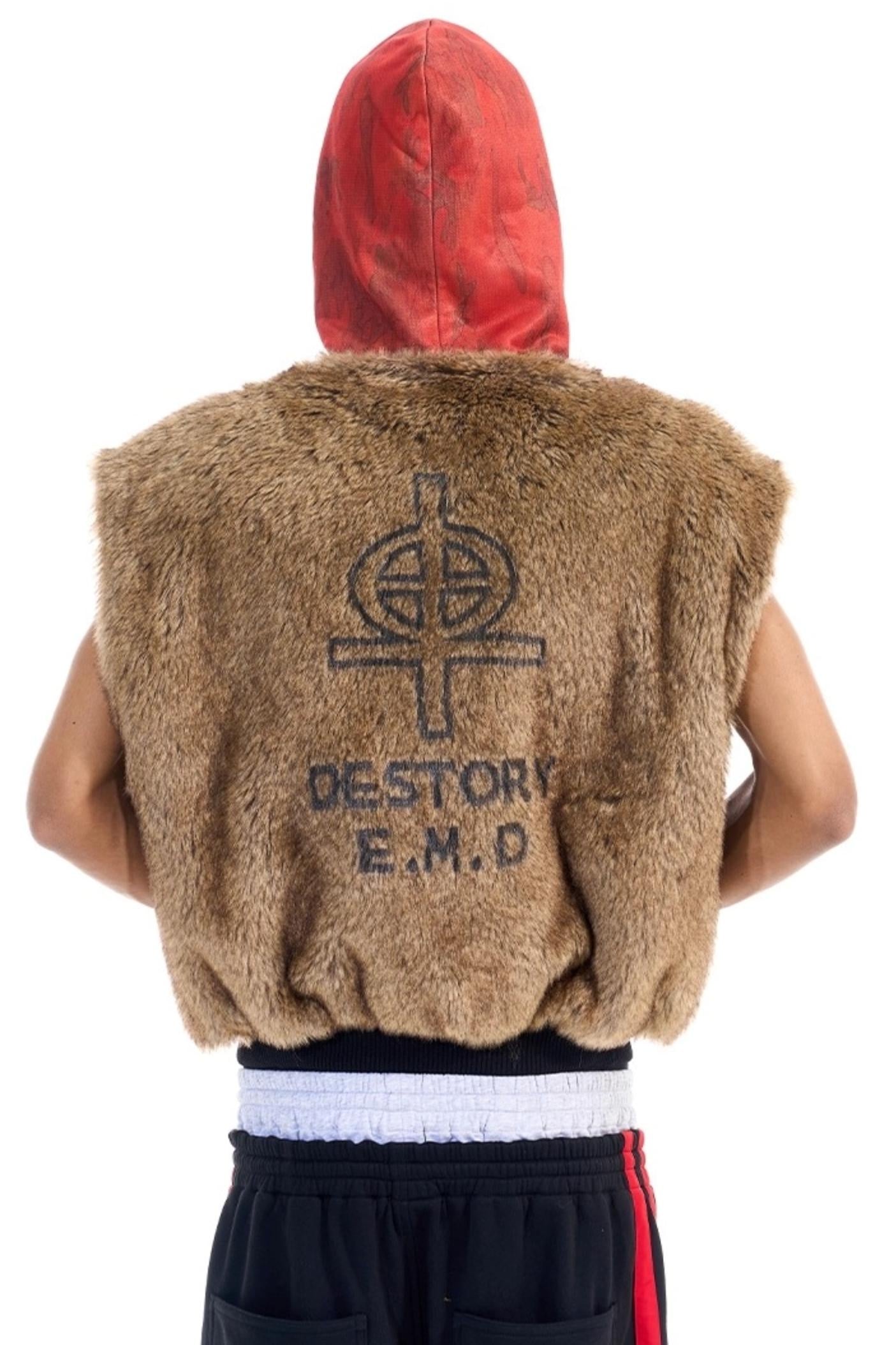 Patchwork Camouflage Hooded Jacket