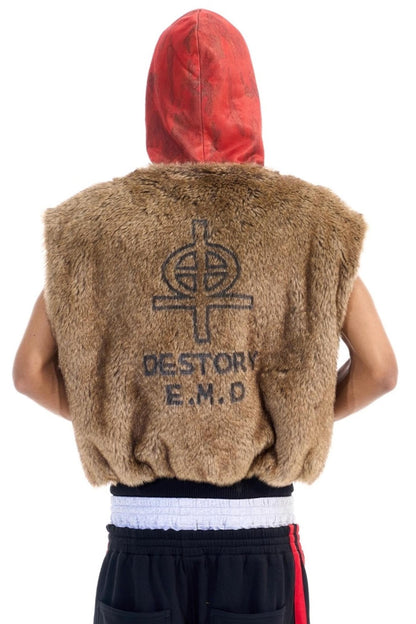 Patchwork Camouflage Hooded Jacket