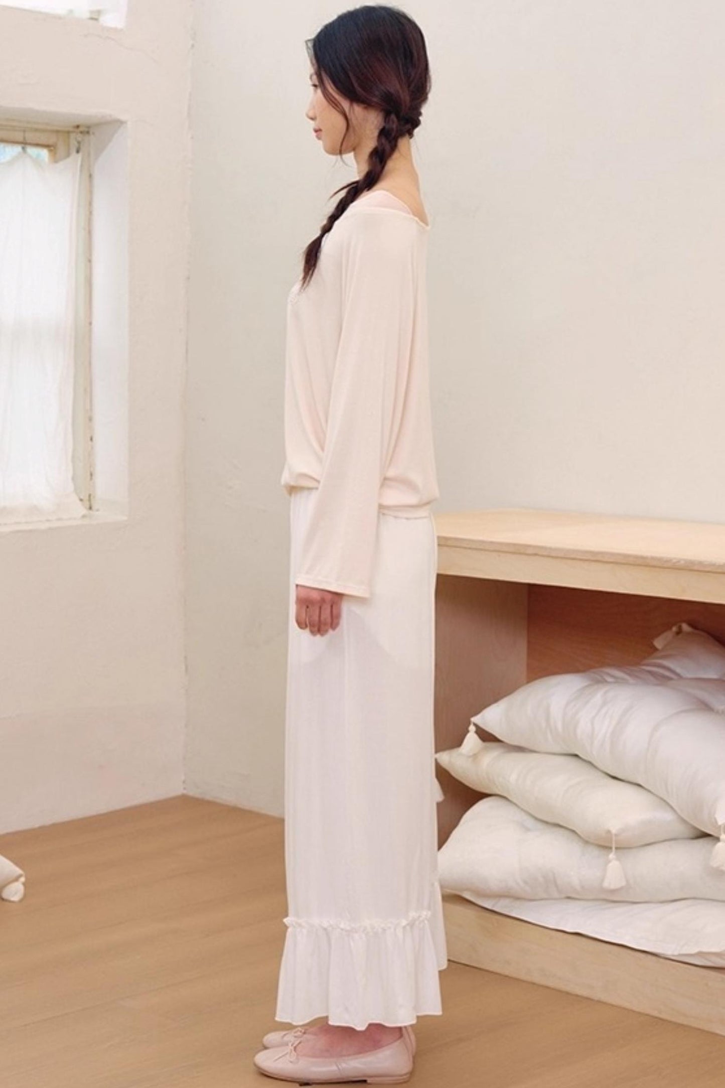 Breeze Elastic Waist Slimming Pants