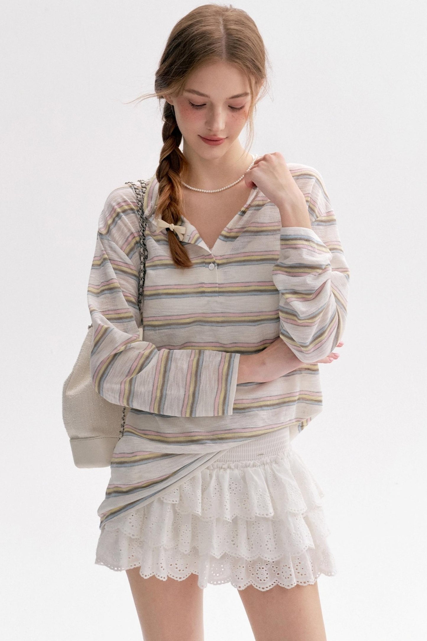 Lazy Painted Long Sleeve Polo Shirt