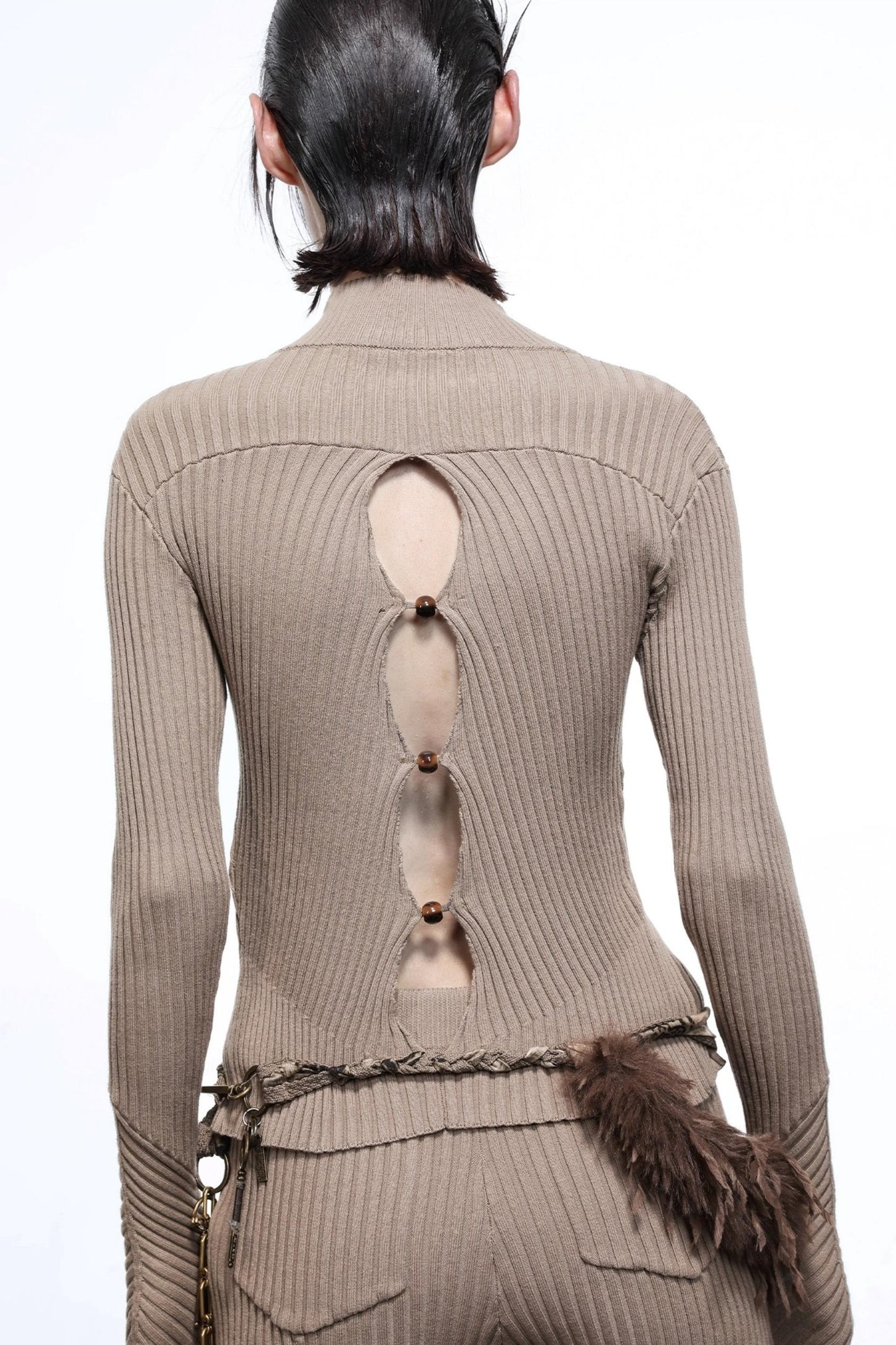 Heart Beaded Sweater Cardigan