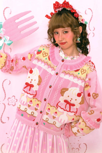 Sweet Tea Puppy Knit Cardigan