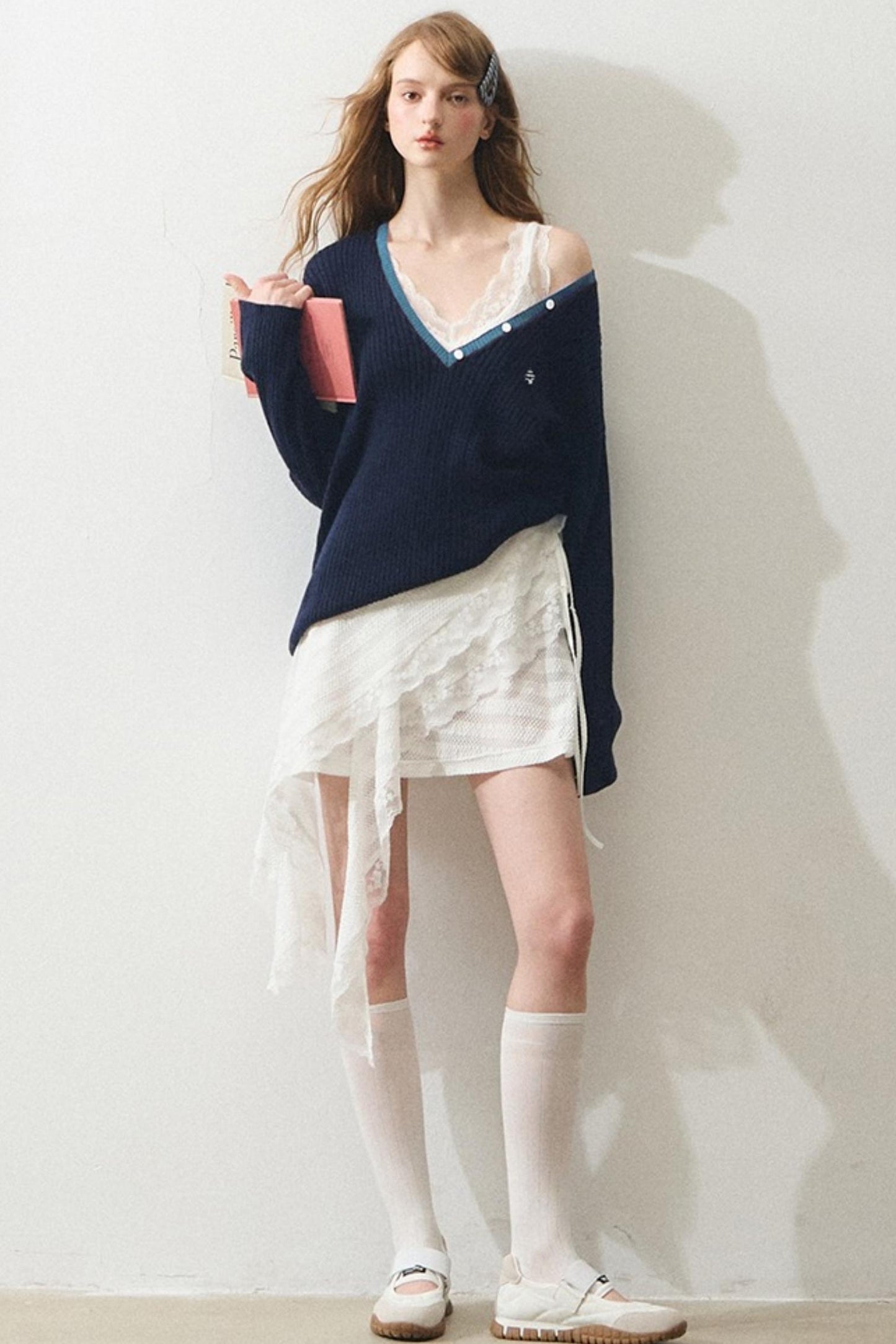 French Mint Sweater Touch Sundress Set-Up