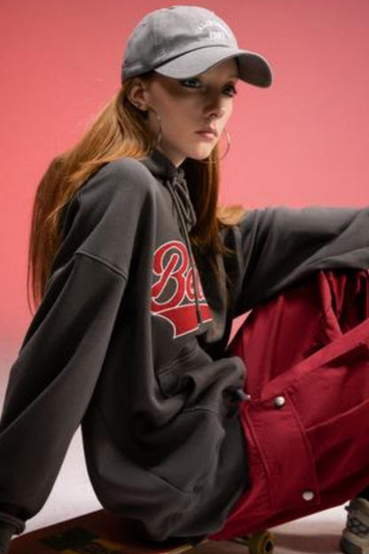 Vintage Mix Letter Sweater