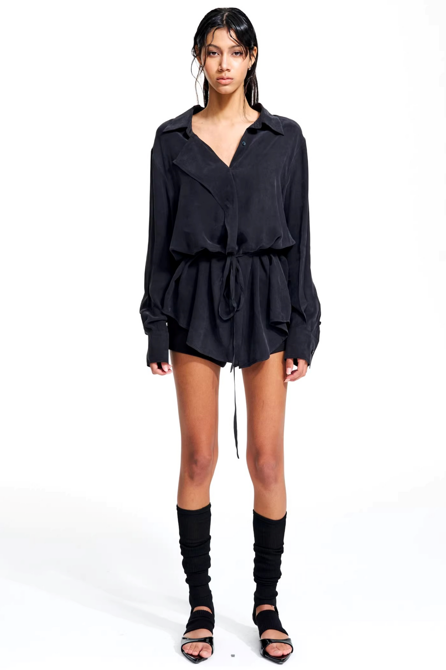 Heavy Sand-Washed Tencel Shirt