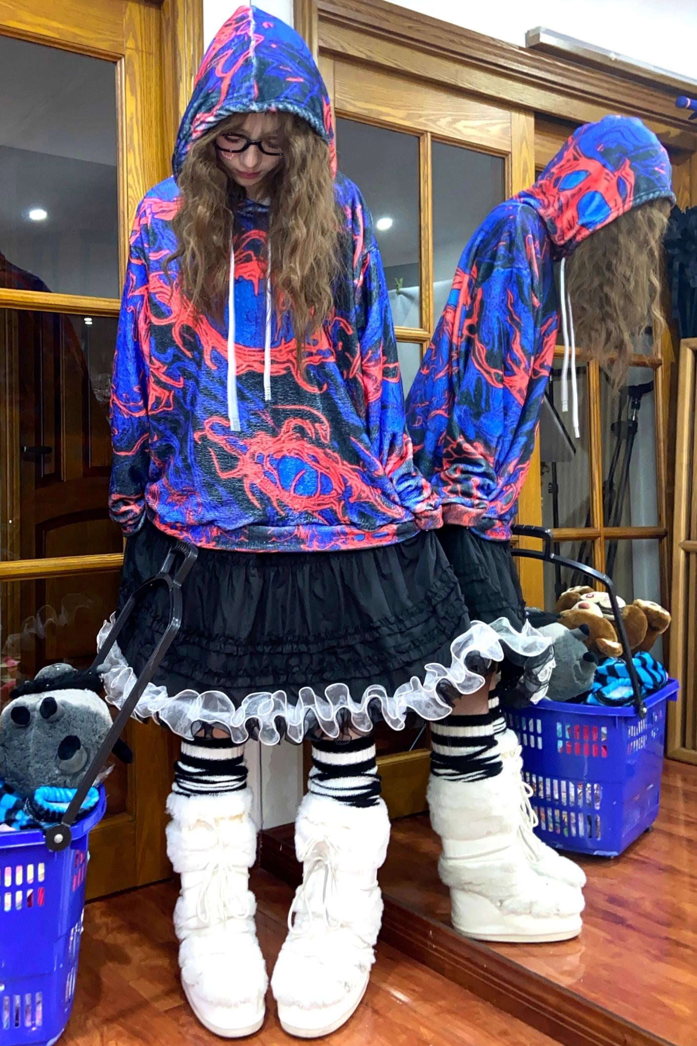 Subculture Blue Fleece Sweatshirt