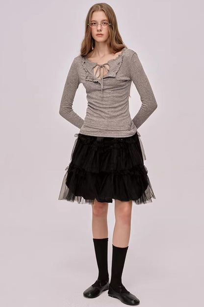 Aurora Lace Mesh Skirt
