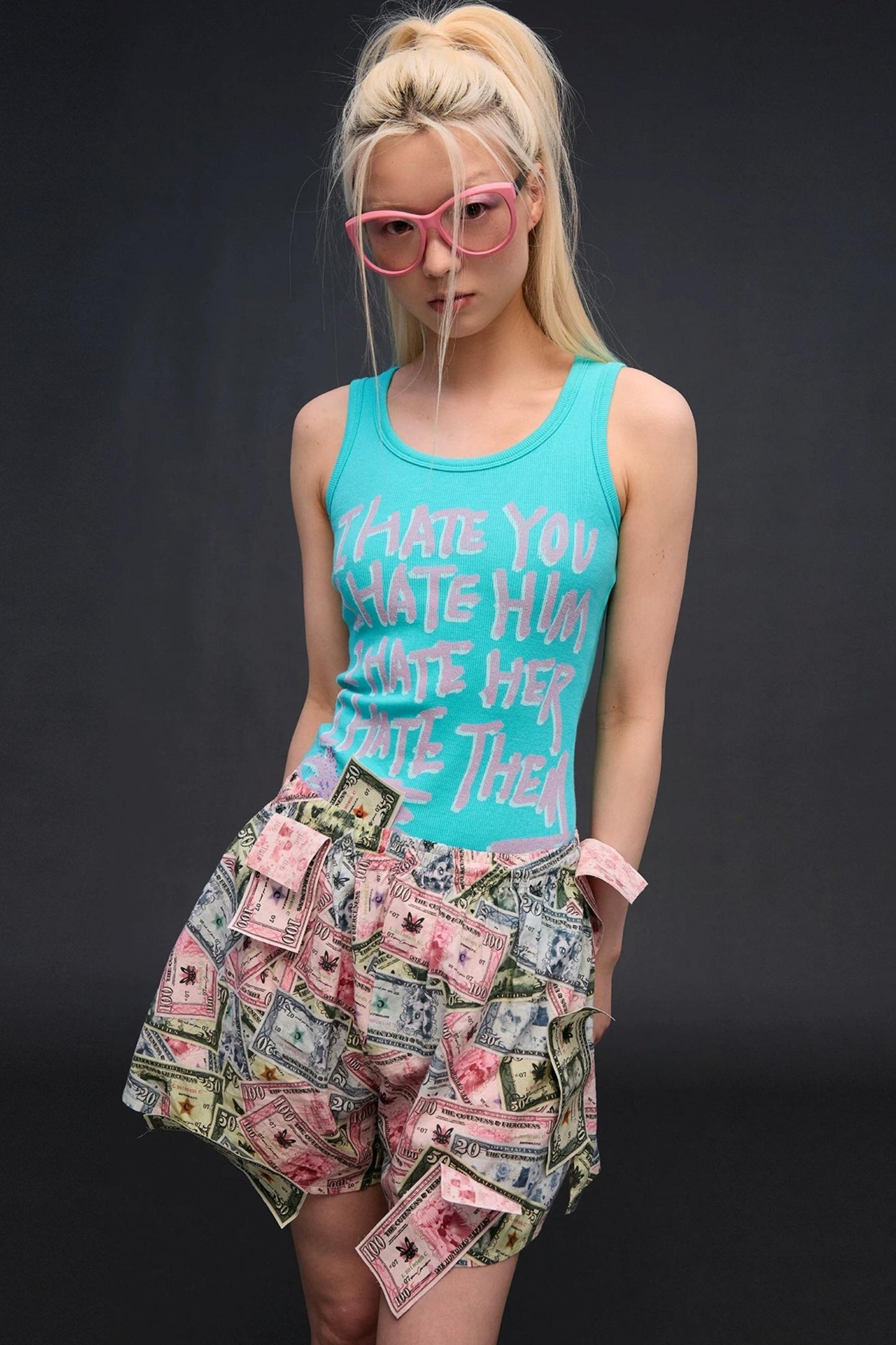 Money Printed Cargo Pants