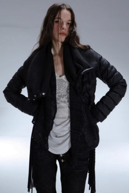 Bohemian Wool Fringed Cardigan