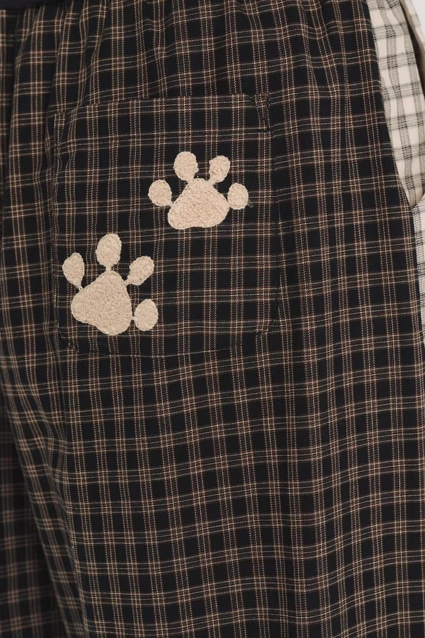 Puppy Paw Plaid Pants