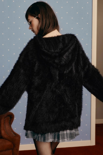 Winter Devil Hooded Sweater Top