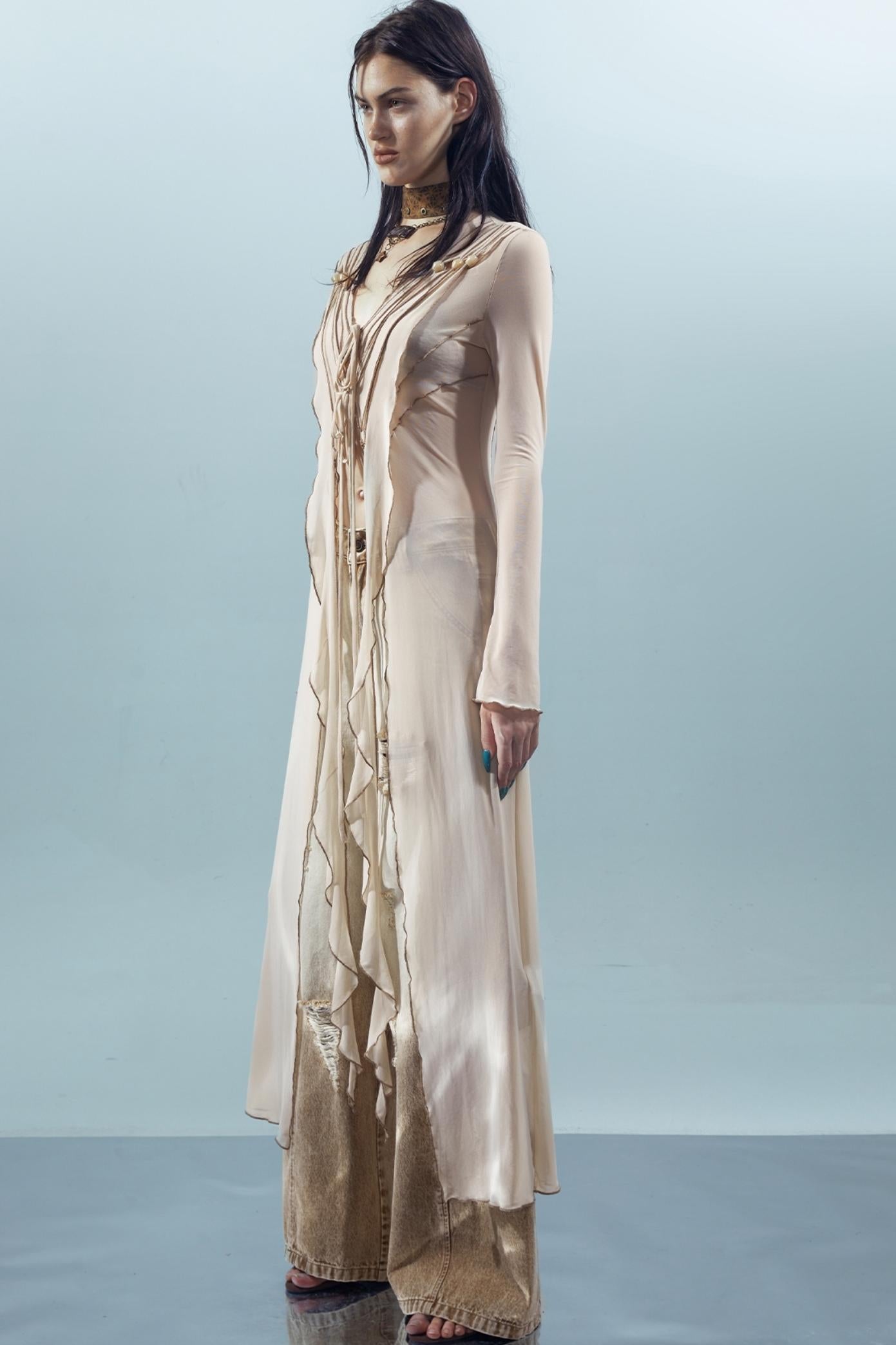 Dreams Beaded Mesh Cardigan