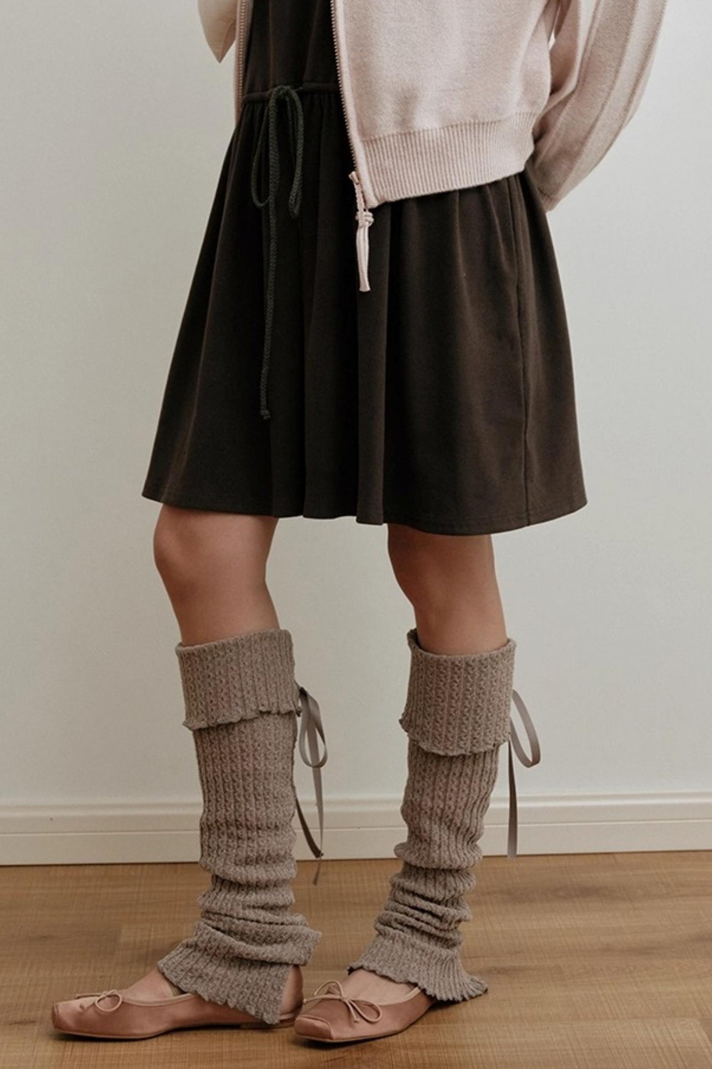 Chenille Lace-Up Sock Covers