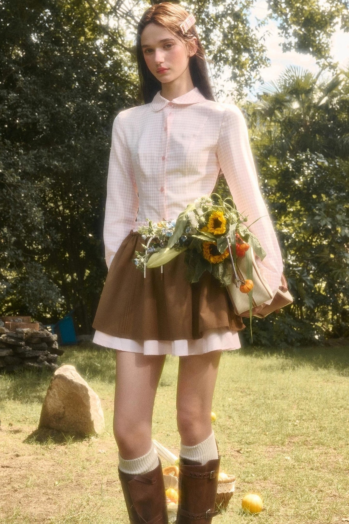 Organic Cotton Layered Skirt