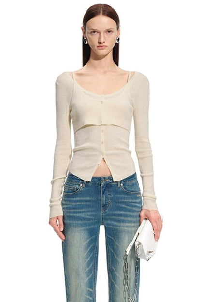 Bern Wool Blend Knit Cardigan