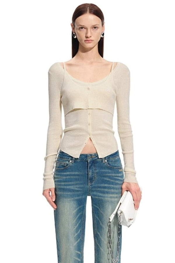 Bern Wool Blend Knit Cardigan